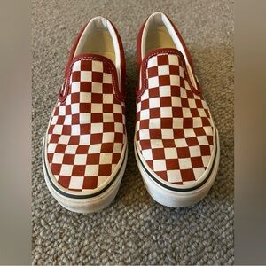 Vans Womens Size 8 Checkerboard Slip-On Shoes